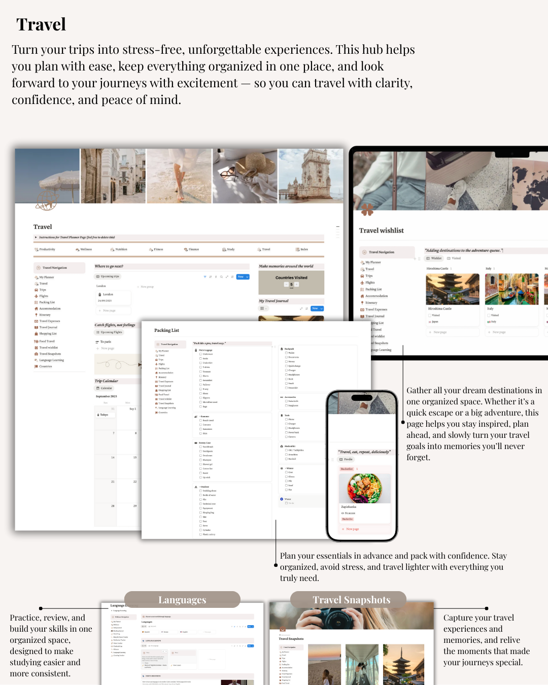 Stress-Free Productivity Hub for Young Women in Work & Life